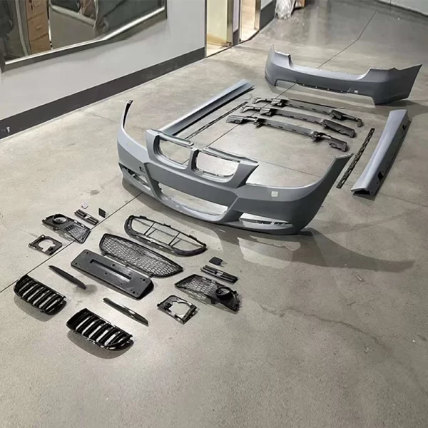 For bmw 3 Series E90 05-08 Mt Style Body Kit Upgrade Automotive Exterior Parts with Front & Rear Bumper Side Skirts - Image 3