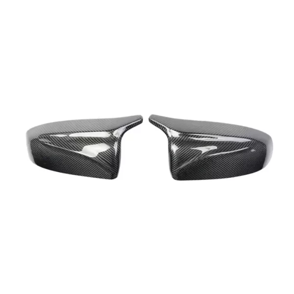 Side Wing Rearview Modified Car M Styling Bright Black Carbon Fiber Mirror Cover for BMW X5 E70 X6 E71 2007-2014