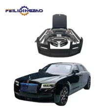 Saar Fashion Style Glossy Black Carbon Fiber Engine Hood Cover Rolls Royce Appearance Upgrade to 4th Generation