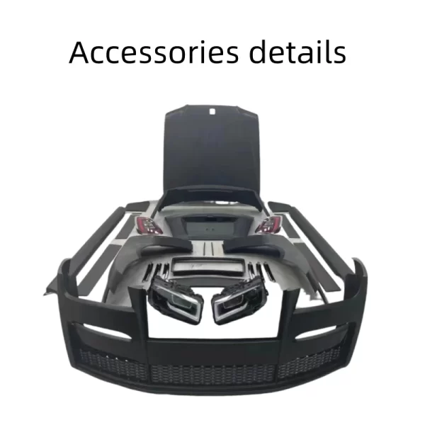 Saar Fashion Style Glossy Black Carbon Fiber Engine Hood Cover Rolls Royce Appearance Upgrade to 4th Generation - Image 2