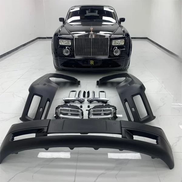 Front Bumper Car Fenders With Headlight Fiberglass Body Kit for Rolls-Royce Phantom 7 Generation - Image 2