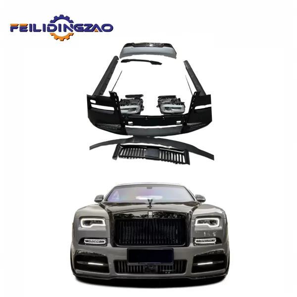 Saar Upgrade Facelift MSY Bodykit for Rolls-Royce Phantom II Mansory Car Bumper Grill Side Skirts With Headlights Body Kit