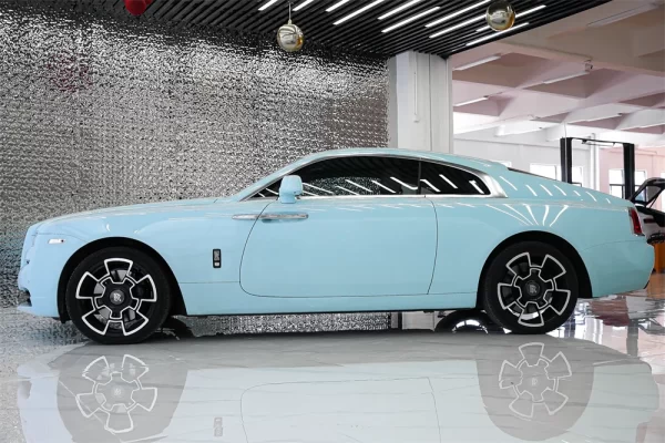 For Rolls-Royce Phantom II Glossy Carbon Fiber Style Headlight Front Bumper Body Kit - Image 4
