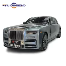 Carbon Fiber Material Car Bumper Front Head Light Lamp Engine Cover Body Kit Upgrade to Rolls-Royce Phantom 8 MSY