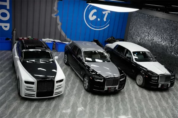 Carbon Fiber Material Car Bumper Front Head Light Lamp Engine Cover Body Kit Upgrade to Rolls-Royce Phantom 8 MSY - Image 3