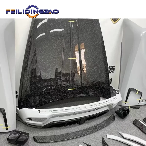 Update to MSY Style Dry Carbon Fiber Car Front Bumper Rear Bumper Engine Hood Body Kit for Rolls Royce Cullinan Bodykit - Image 3