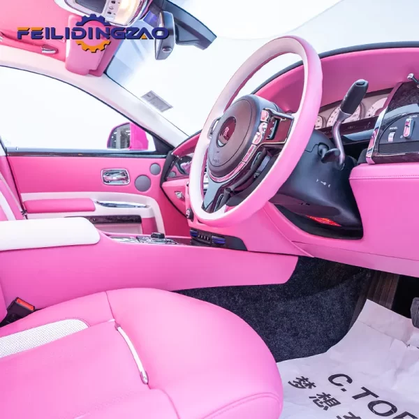 Saar Modifided Kits Dashboard Steering Wheel Luxury Seats Upgraded pink Interior Kits for Rolls-Royce Ghost 1 to 4 mansory Style - Image 5