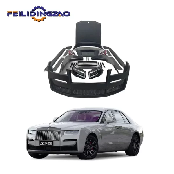 Saar Auto Upgrade Front Bumper Headlights Fender Grill PP Body Kit for Rolls Royce Ghost 2010-2017  Ghost 1 2 3 to 4 New Style