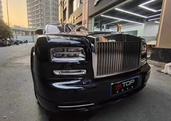 Saar Carbon Fiber Car  Front Bumper Engine Cover Headlight Assembly Body Kit Upgraded to Rolls-Royce Phantom 6 to 7 MSY - Image 5
