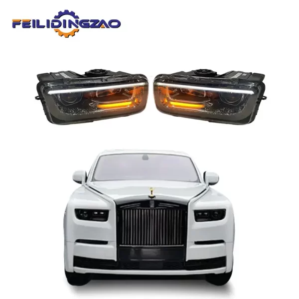 FLDZ Auto Parts Headlight Assembly Body Kit Upgraded to Rolls-Royce Phantom 6 Generation Retrofit Upgrade 8