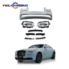 Upgrade Car Front Bumper Engine Headlight Body Kit 1st up 2nd Upgrade Kit Saar Fiberglass for Rolls-royce Wraith 2013-2016