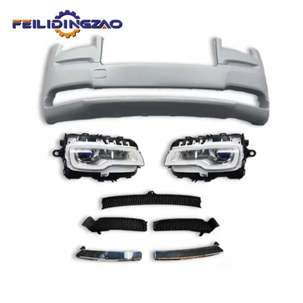 Upgrade Car Front Bumper Engine Headlight Body Kit 1st up 2nd Upgrade Kit Saar Fiberglass for Rolls-royce Wraith 2013-2016 - Image 2