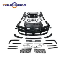 Saar Update to MSY Style Carbon Fiber Car Front Bumper Rear Bumper Engine Hood Body Kit for Rolls Royce Cullinan 2.5th Bodykit