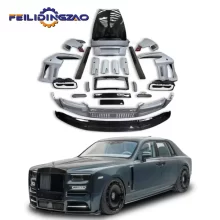 Saar Carbon Fiber Car Front Bumper Engine Cover Body Kit Upgraded to for Rolls-Royce Phantom 2004-2017To Mansory Style