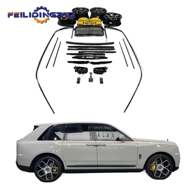 Saar Side Skirt Hub Grille Rearview Mirror Bodykit for Rolls-Royce Cullinan Upgrade ManSory Body Kit