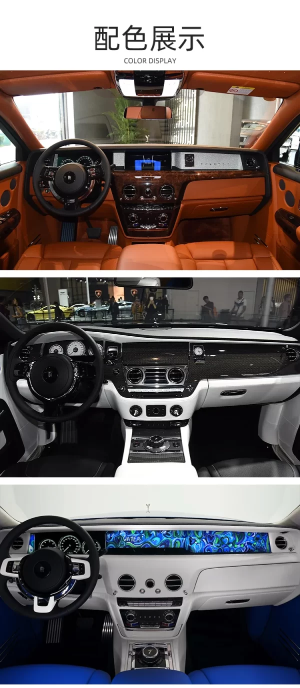 Saar Car Full Upgrade 1:1 Custom Napa Leather Interior Kit for Rolls-Royce Phantom Ghost Wraith Cullinan Upgrade Interior Kit - Image 4