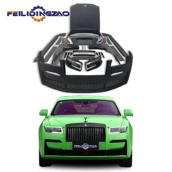 Saar Front Bumper Hood Lip Grill Carbon Headlights Body Kit for Rolls Royce Ghost 2010-2018  Ghost 1 2 3 St Upgrade to 4 Th