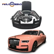 Saar Custom Front Bumper Headlights Fender Lip Grill Carbon Body Kit for Rolls Royce Ghost 2010-2018 1 2 3 St Upgrade to 4 Th