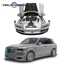 Saar MSY Style Front Bumper Hood Side Skirt Leaf Lip Grille Bodykit for Rolls-Royce Cullinan Upgrade Mansory Body Kit