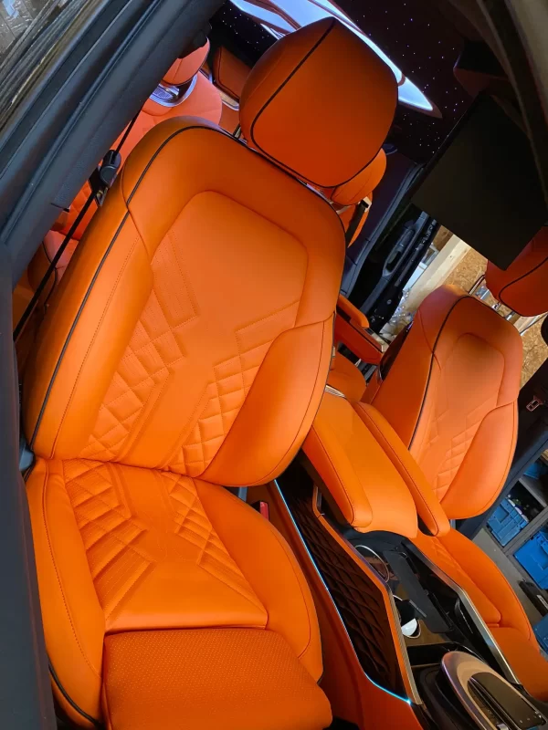 Saar Commercial Vehicle Luxury Interior Modification Kit Van Seat Full Leather Interior Kit for Mercedes-Benz Vito Vclass W447 - Image 2