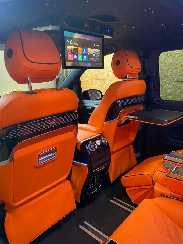 Saar Commercial Vehicle Luxury Interior Modification Kit Van Seat Full Leather Interior Kit for Mercedes-Benz Vito Vclass W447 - Image 4