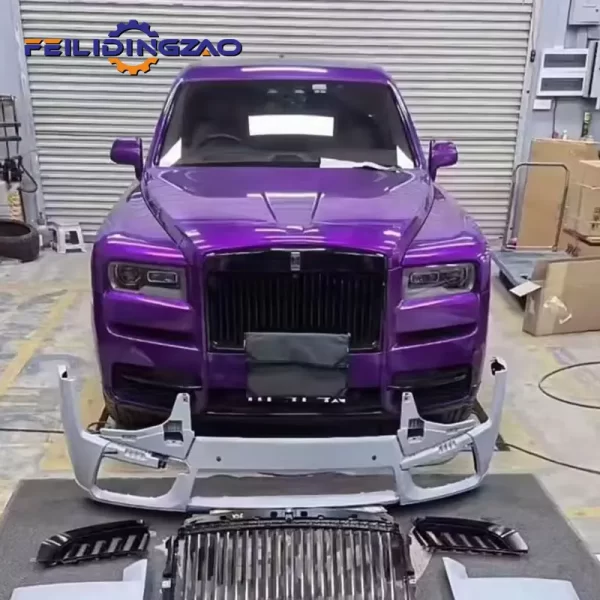 Saar 2025 Style Front Bumper Grille Fender Lip Fender Part Bodykit for Rolls-Royce Cullinan Upgrade to 2025 Style Body Kit - Image 2