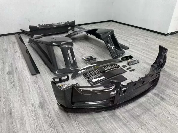 Saar Custom Carbon Fiber Front Bumper Hood Fender Side Skirt Body Kit Upgraded for Rolls-Royce Phantom 8th 9th to Mansory Style - Image 4