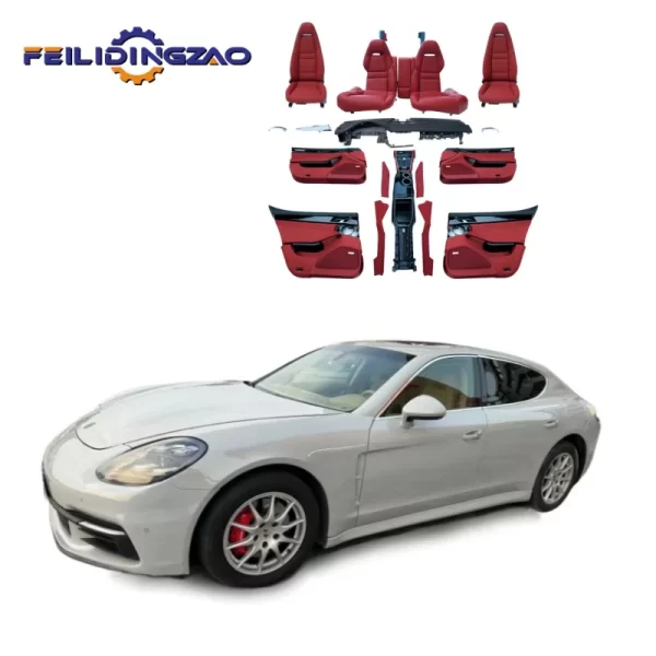 Saar Deluxe Seat Door Steering Wheel Center Console Saddle Meter Upgrade Interior Kit for Porsche Panamera 970-971 - Image 2