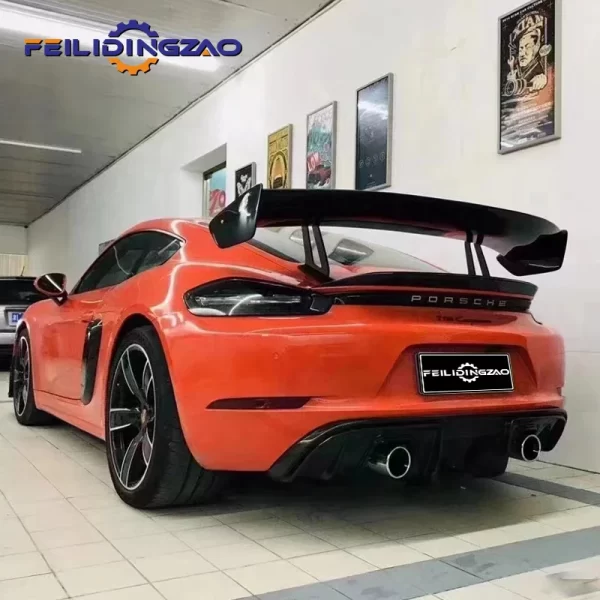Facelift to Gt4 Style Car Front Bumper Rear Spoiler Side Skirts Auto Body Parts for Pors-che 718 Boxster Cayman Full Body Kits - Image 3