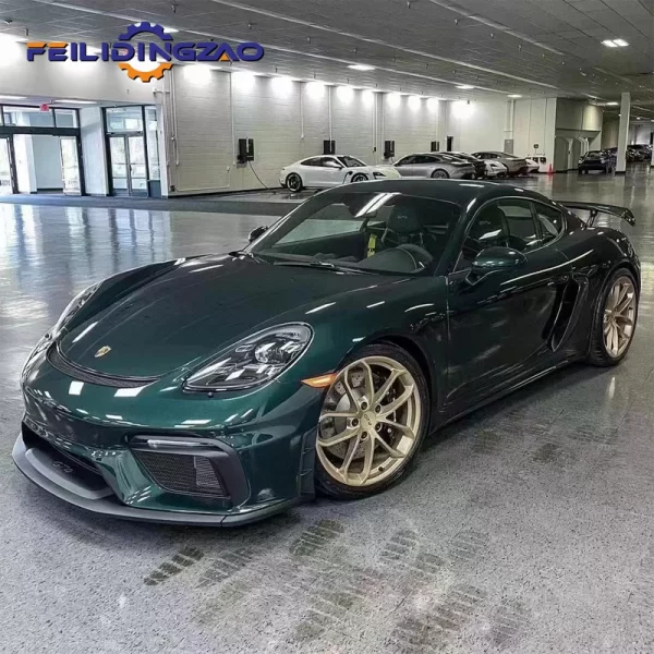 Facelift to Gt4 Style  PP Material Front Bumper Rear Spoiler Side Skirts Auto Body Parts for Pors-che 718 Boxster  Body Kits - Image 2