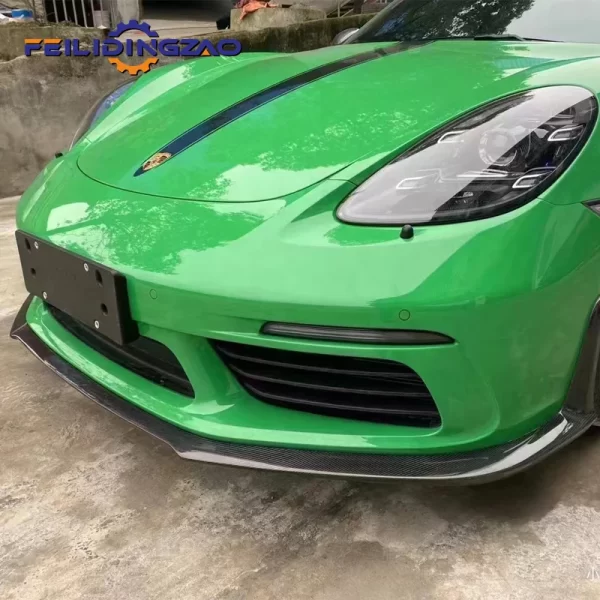 Upgrade to New GT-4 Style Carbon Fiber 718 Rear Wing Spoiler for Pors-che Boxster Cayman - Image 3