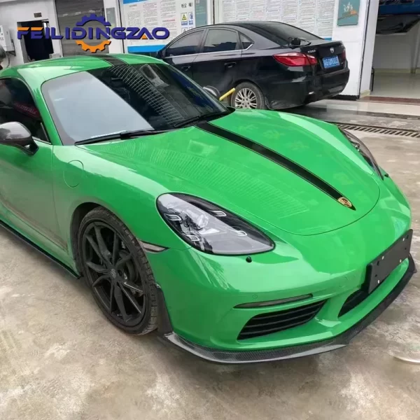 Upgrade to New GT-4 Style Carbon Fiber 718 Rear Wing Spoiler for Pors-che Boxster Cayman - Image 4
