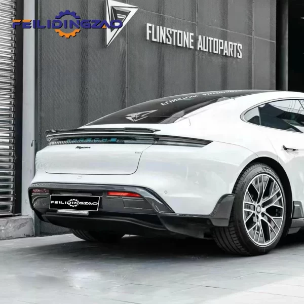 Facelift to Te-Chart  Style Car Front Bumper Rear Spoiler Side Skirts Auto Body Parts for Pors-che Taycan Full Body Kits - Image 2
