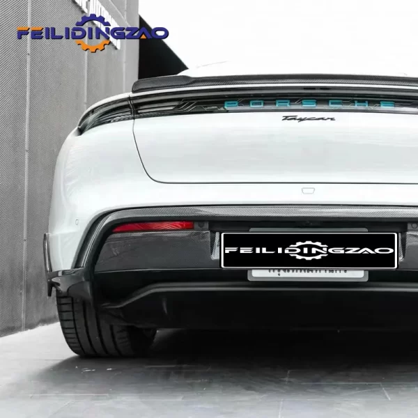 Facelift to Te-Chart  Style Car Front Bumper Rear Spoiler Side Skirts Auto Body Parts for Pors-che Taycan Full Body Kits - Image 4