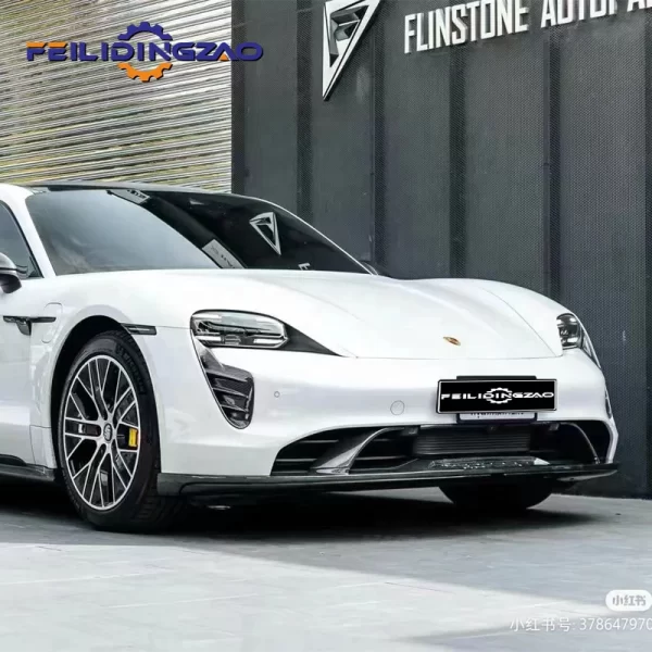 Facelift to Te-Chart  Style Car Front Bumper Rear Spoiler Side Skirts Auto Body Parts for Pors-che Taycan Full Body Kits - Image 5