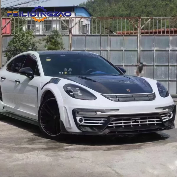 Upgrade Facelift to MSY Style Car Front Bumper Rear Spoiler Side Skirts Auto Body Parts for Pors-che 971 Full Body Kits - Image 2