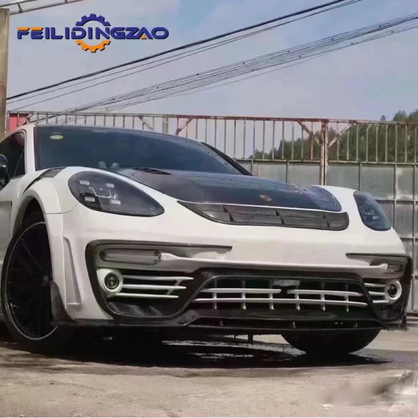 Upgrade Facelift to MSY Style Car Front Bumper Rear Spoiler Side Skirts Auto Body Parts for Pors-che 971 Full Body Kits - Image 3