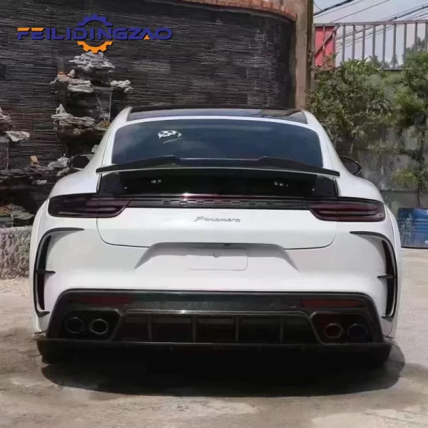 Upgrade Facelift to MSY Style Car Front Bumper Rear Spoiler Side Skirts Auto Body Parts for Pors-che 971 Full Body Kits - Image 5