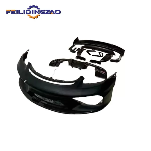 Saar PP Material Front Bumper Side Fender Rear Bumper Exhaust Body Kit for Porsche 718 Cayman Boxster Upgrade to Gt4 Style - Image 2