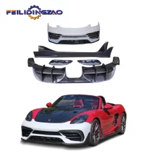 Saar PP Material Front Bumper Side Fender Rear Bumper Exhaust Body Kit for Porsche 718 Cayman Boxster Upgrade to PD Style