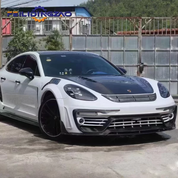Auto Body Parts Upgrade Facelift Car Front Bumper Rear Spoiler Side Skirts Lips Body Kits for Porsche 971 to MSY Style - Image 5