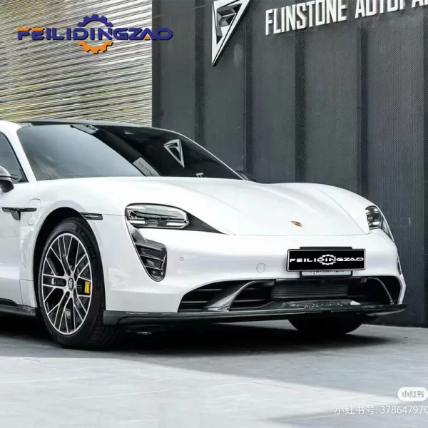 Saar Auto Parts Car Front Bumper Rear Spoiler Side Skirts Body Kit  for Porsche Taycan Facelift to Te-Chart Style Body Kits - Image 3