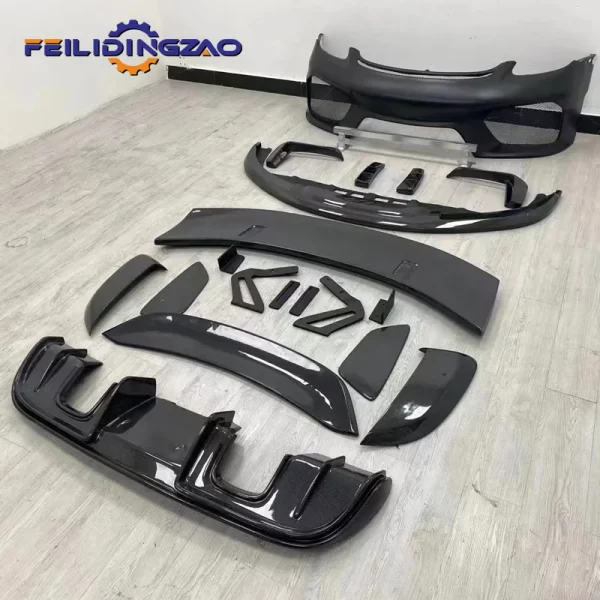 Saar Auto Body Parts PP Material Front Bumper Rear Spoiler Side Skirts Body Kits for Porsche 718 Boxster Facelift to Gt4 Style - Image 3