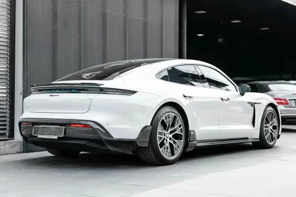 Saar Carbon Fiber Material Front Rear Spoiler Side Skirts Body Kits for Porsche Taycan Upgrades to Tehyat Style - Image 3