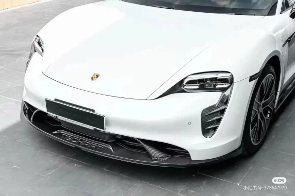Saar Carbon Fiber Material Front Rear Spoiler Side Skirts Body Kits for Porsche Taycan Upgrades to Tehyat Style - Image 5