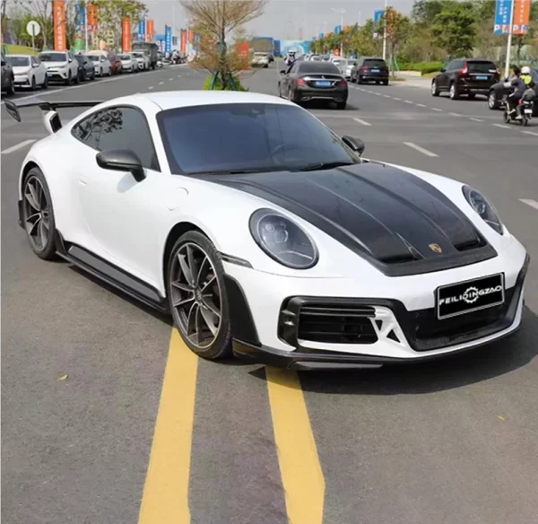 Saar Upgrade TECHART GTstreet R Style Front Bumper Side Skirts Rear Bumper Assembly PP Body Kit for Porsche 911 992 2019-2024 - Image 3