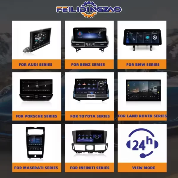 For 2010-2015 Porsche Cayenne Central Control Large Screen 360 Panoramic Image Built-in Carplay - Image 2