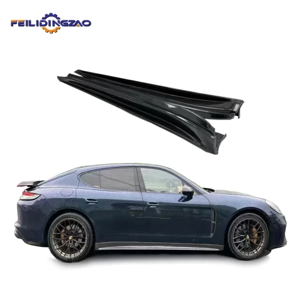 Saar Carbon Fiber Non-destructive Installation Side Spoiler Side Skirt for 2010-2016 Panamera 970 Upgrade to 971