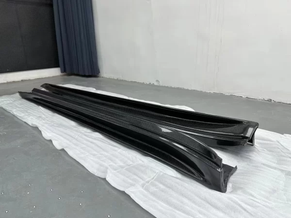 Saar Carbon Fiber Non-destructive Installation Side Spoiler Side Skirt for 2010-2016 Panamera 970 Upgrade to 971 - Image 2