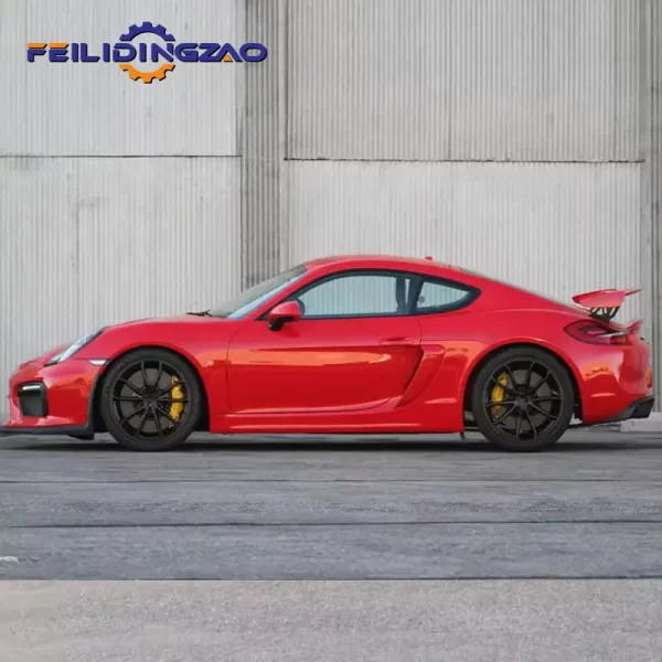 Saar Carbon Fiber  Front Rear Spoiler Side Skirts 987 Updated GT4 Style Car Body Kit for Porsche Cayman Boxster Spyder 987 - Image 3